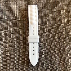 Fossil 18mm White Silicone Watch Strap